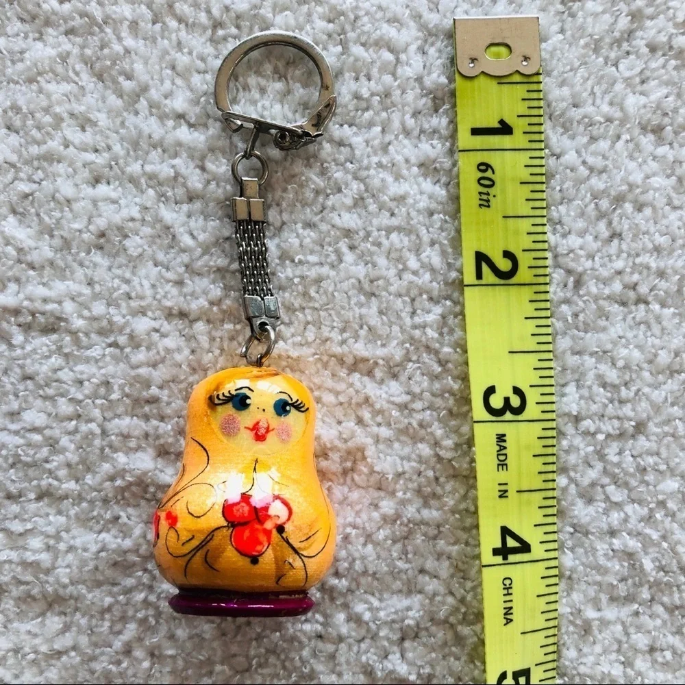 Matryoshka doll keychain handmade